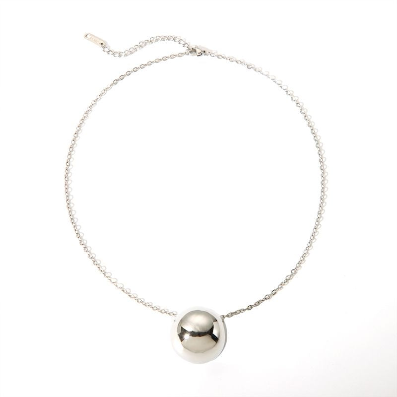 Silver Ball Necklace